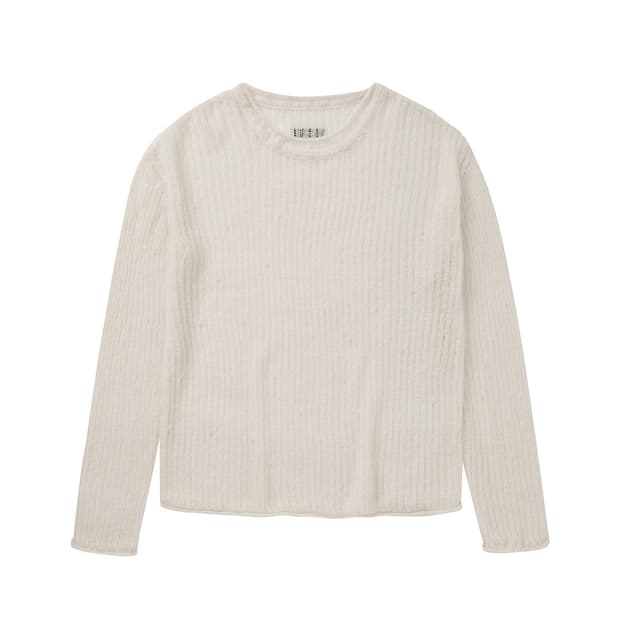 새상품 다이닛 DEINET SHEER KNIT TOP IN IVORY