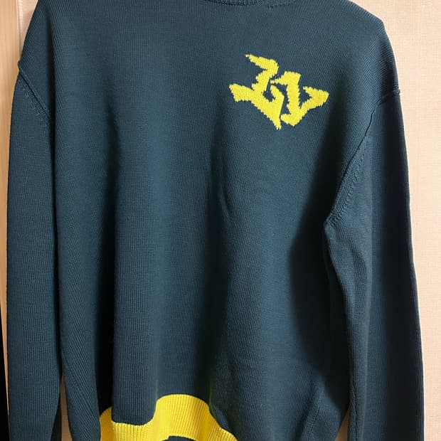 22FW 루이비통 그래피티 LV 로고 인타르시아 니트 L사이즈