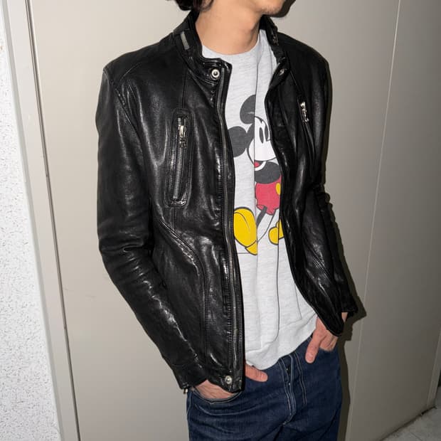 멀티 지퍼 레더자켓