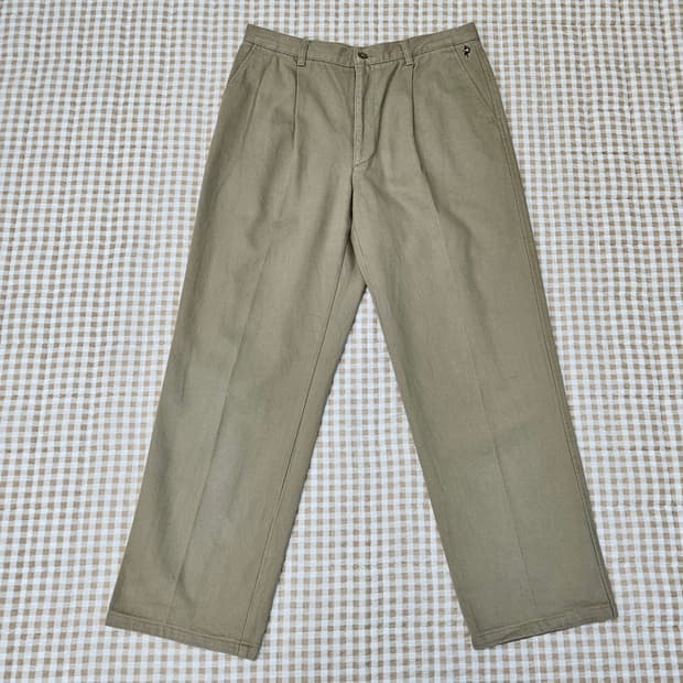 올젠 기모 와이드 면바지 남자33