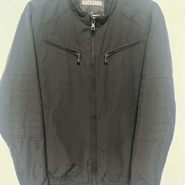 버커루 블랙 봄버 자켓 M