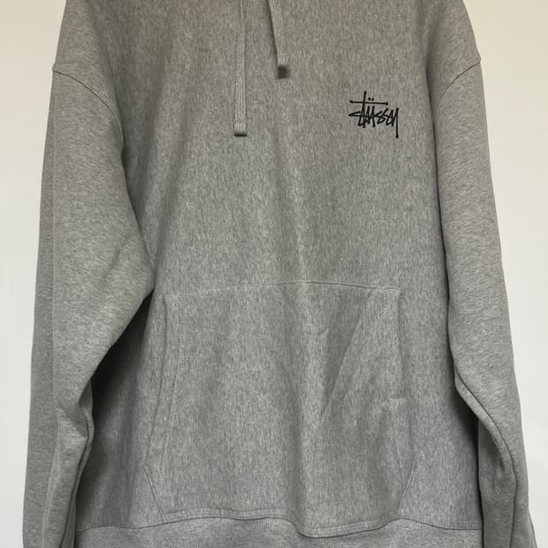 스투시 STUSSY 그레이 기모후드맨투맨