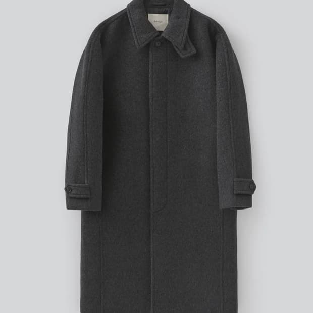 파브레가 울 발마칸 코트 차콜 2사이즈