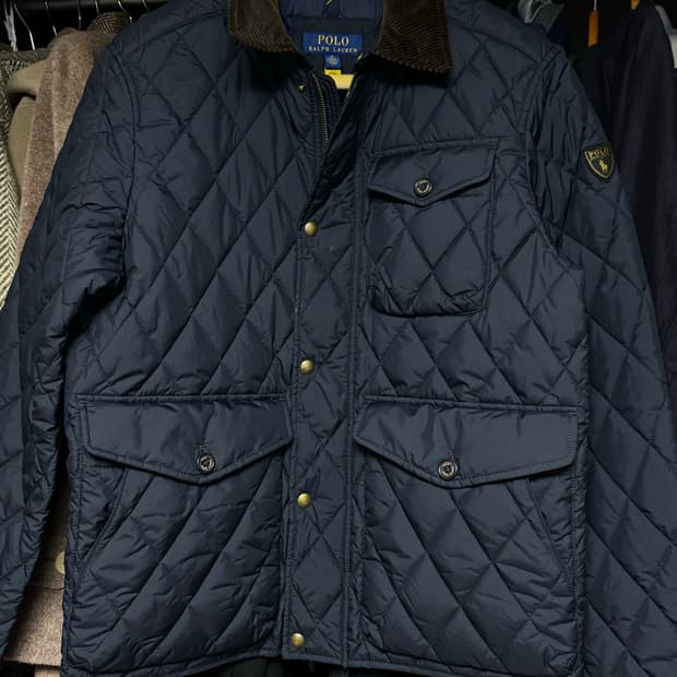폴로 랄프로렌 발수 퀼트 자켓 네이비 m