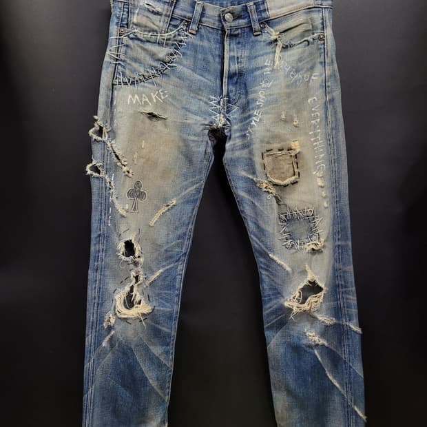 Levis 리바이스 LVC 일판 66501 빅E 아카이브 셀비지 리페어