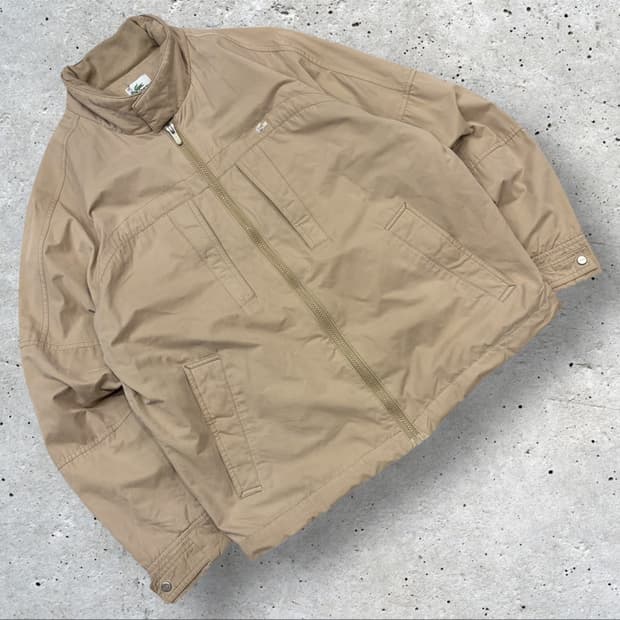 [95] 라코스테 베이지 포켓 자켓 집업 B692
