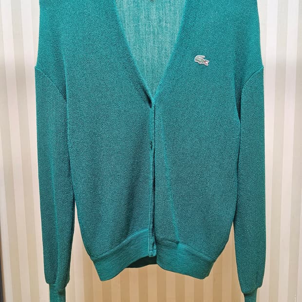 라코스테 가디건 코튼 95