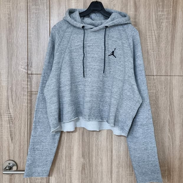 조던 크롭 후드티