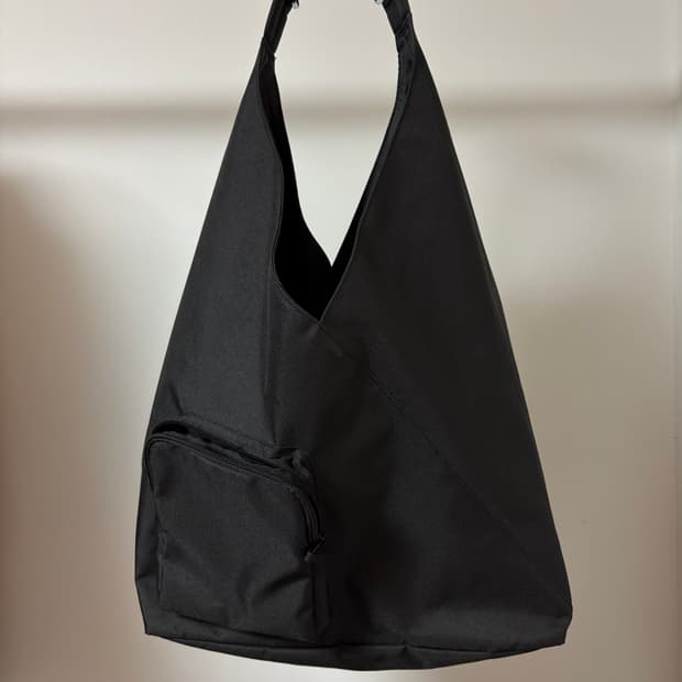 무지 원 숄더백 블랙