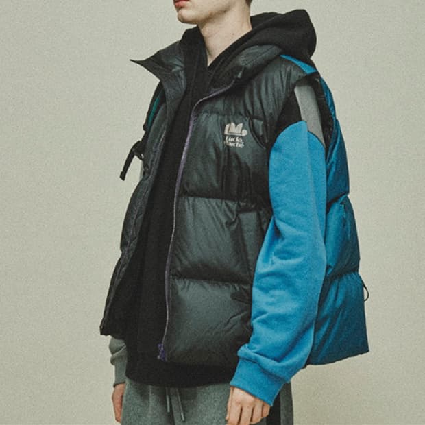 럭키마르쉐 다운 패딩 조끼 가볍고빵빵 남성 오버핏 M L 사랑봉봉