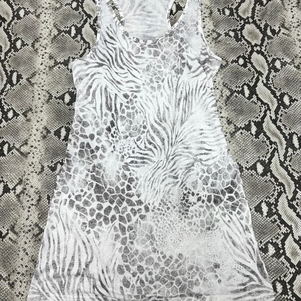 “MOUSSY” 00’s Print Zebra Pattern Sleeve