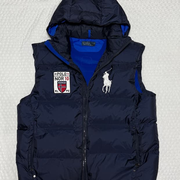 폴로 랄프 로렌 노르웨이 빅포니 패딩 조끼 베스트 XXL