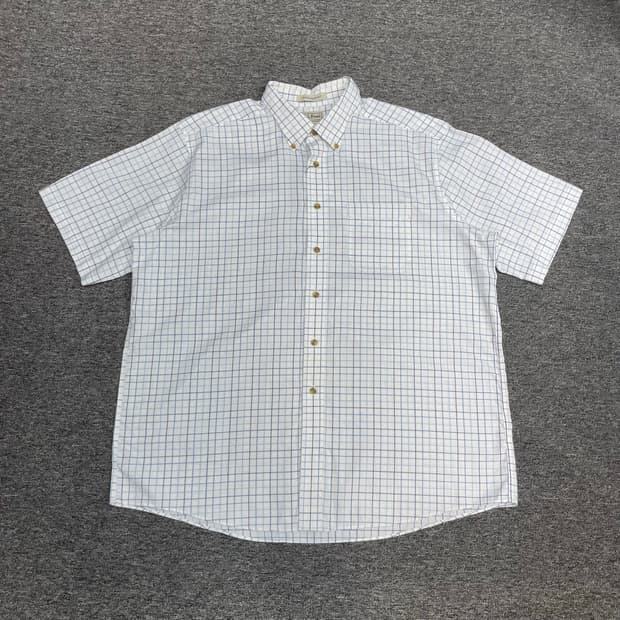 LL.Bean 체크 반팔셔츠 P1105