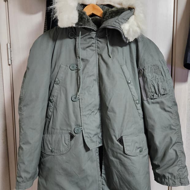 미군 n3b 오리지널 콜드파카 xs 밀리터리