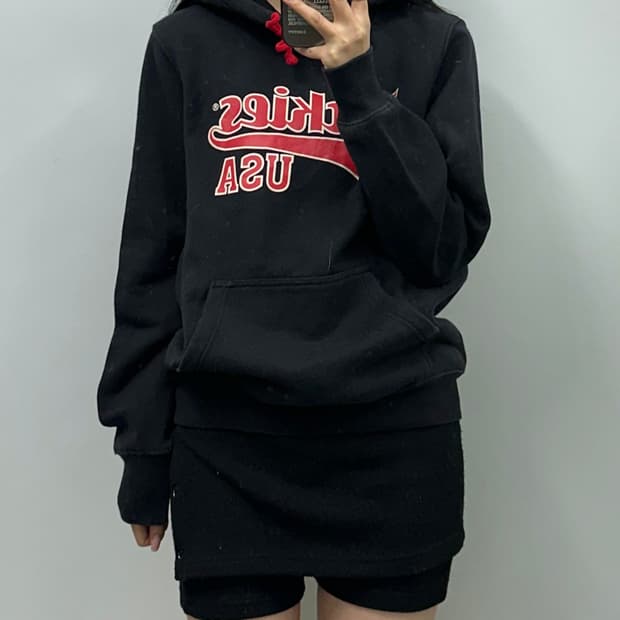 디키즈 usa 블랙 후드티