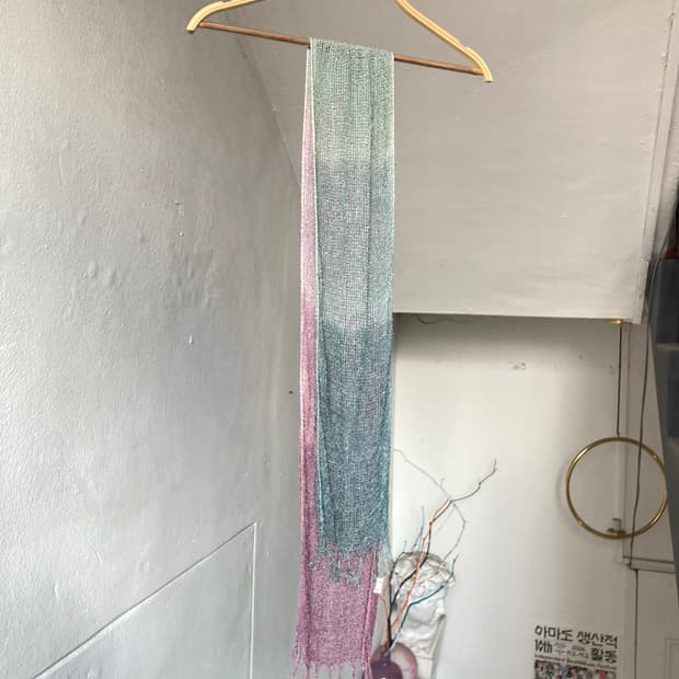 블루퍼플 솜사탕 머플러