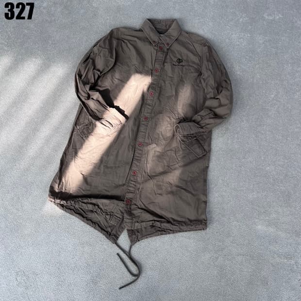 빈폴 브라운 롱셔츠 