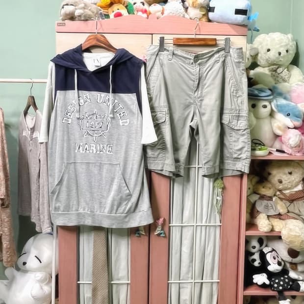 카모메산장 빈티지 코디 세트 고은찬 코디