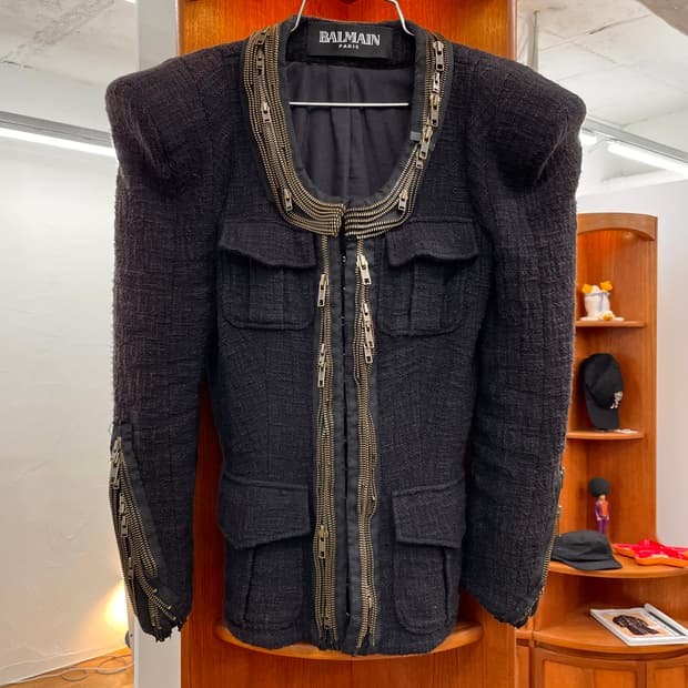 [34] 발망 2010 크리스토프 데카르넹 트위드 자켓