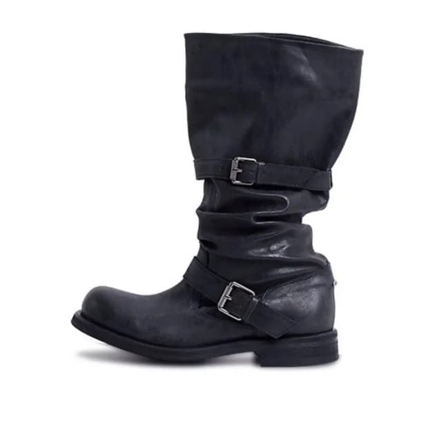 네거티브쓰리 slouchy long boots 워시드블랙 230