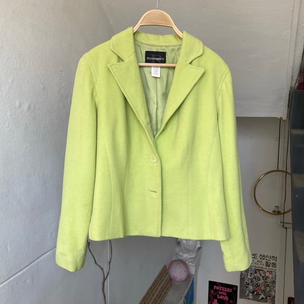 라임 숏 코트/자켓