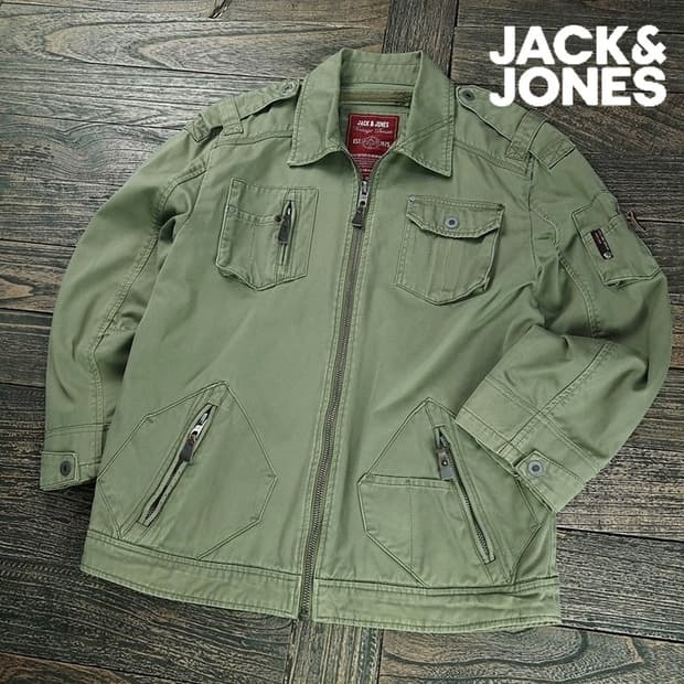 [잭앤존스] 밀리터리 멀티 포켓 빈티지 코튼 집업 자켓 M19358