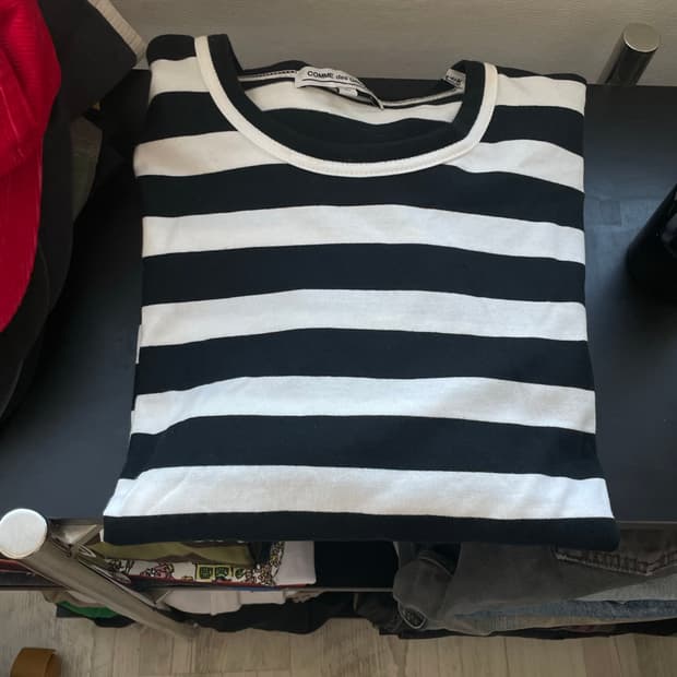 꼼데가르송 스트라이프 롱 슬리브 L