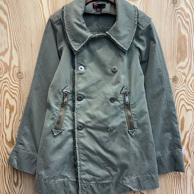 00s 디젤 데미지 코트 자켓