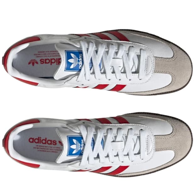 아디다스 삼바 OG 화이트 베러 스칼렛 240