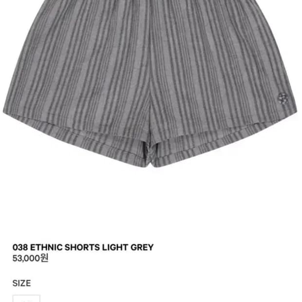 코이세이오 038 스트라이프 반바지 라이트 그레이