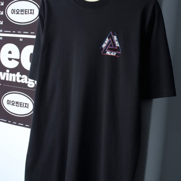 (L-XL) 팔라스 반팔 티셔츠 21SS 베이지컬리 어 블랙-H32382