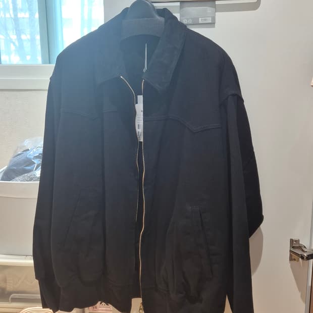 코모리 26ss 블랙드릴 집업 블루종 (2)