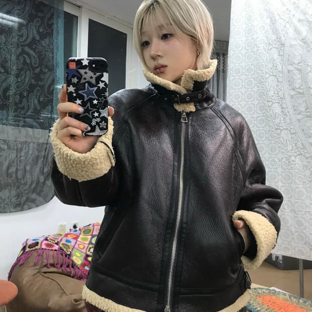 빈티지 무스탕 자켓 