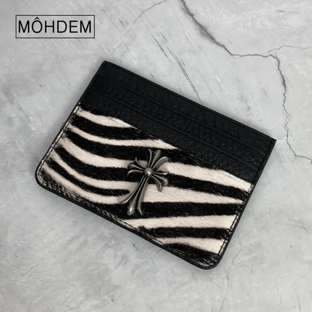 [Unisex]홀더 송치털 크롬 카드지갑