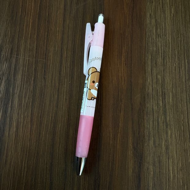 리락쿠마 볼펜 (핑크