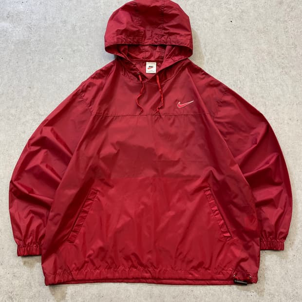 [L] 90-00s Nike 나이키 올드스쿨 나일론 풀오버 후디