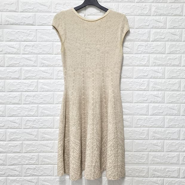 택포) 한섬 마인 MINE 니트 원피스 아이보리