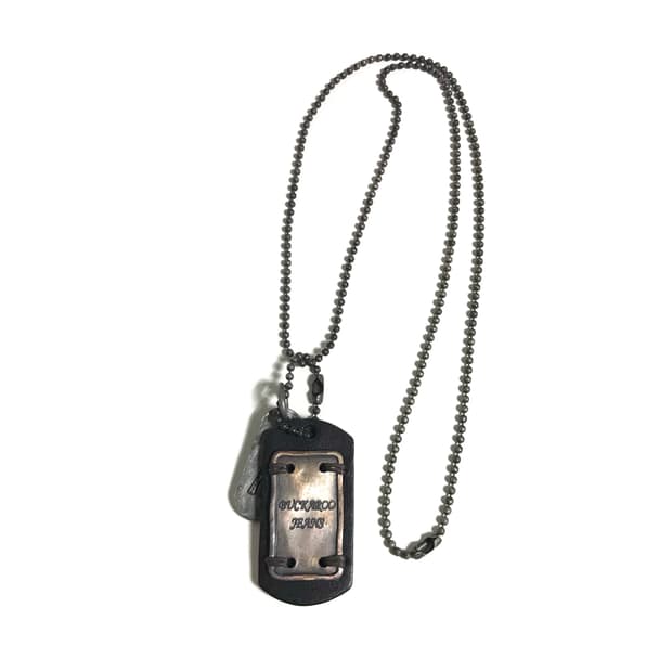 빈티지 보헤미안 히피 웨스턴 에스닉 모리걸 군번줄 목걸이