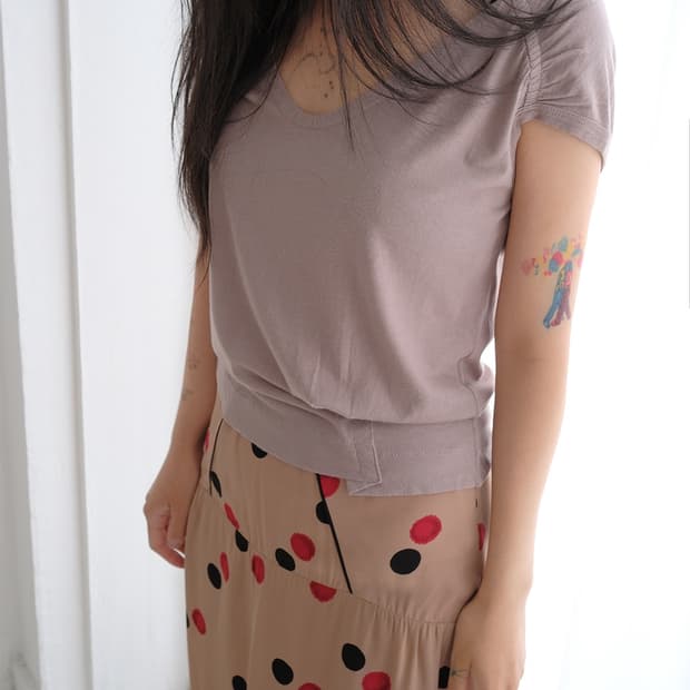 Shirring modal top