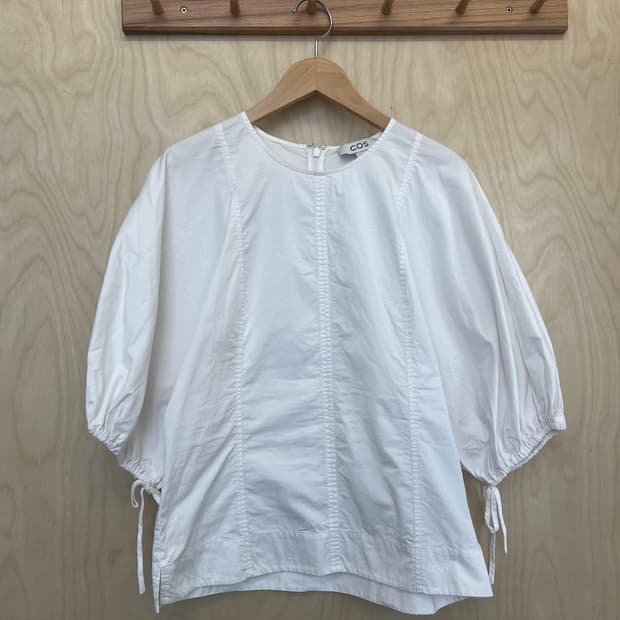 COS 코스 블라우스 화이트