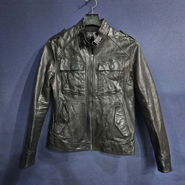 테이트 블랙 남성 슬림핏 95~100 양가죽 자켓 