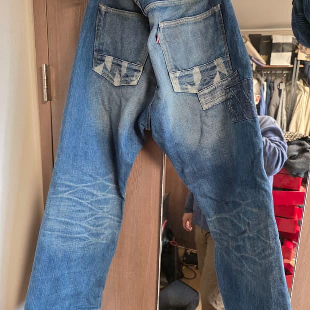 그라프 제로 사시코 보로 패치워크 데님 (38inch)