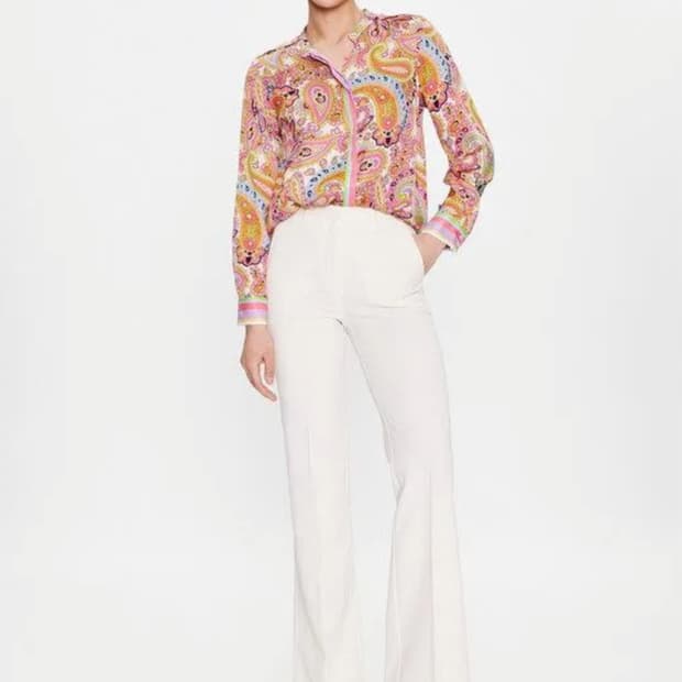 (새상품)막스마라 브랜드 마렐라 페이즐리 프린티드 블라우스 66사이즈