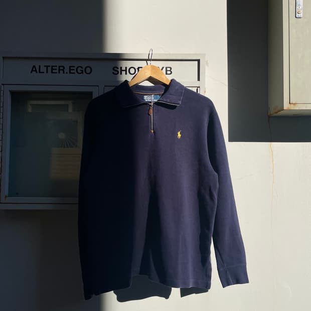 Polo Ralph Lauren Navy Half-Zip Knit
