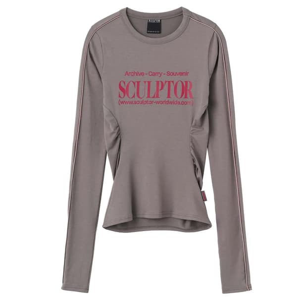 [M] 스컬프터 스포츠 레터링 롱슬리브 