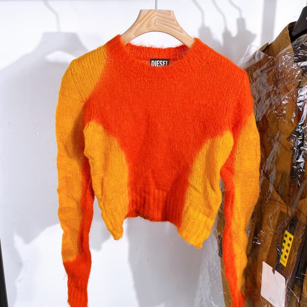 (상품/새상품) 디젤 여성 투톤 모헤어 니트