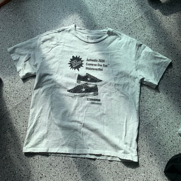 디스이즈네버댓 컨버스 콜라보 반팔티