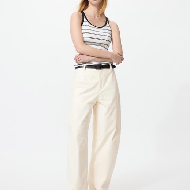 (새상품) 교환/판매 유니클로 저지배럴팬츠 아이보리 xs