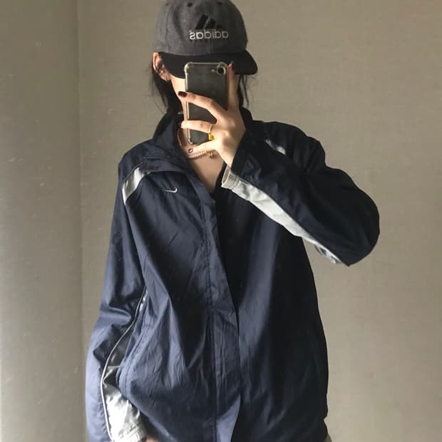 나이키 네이비 바람막이