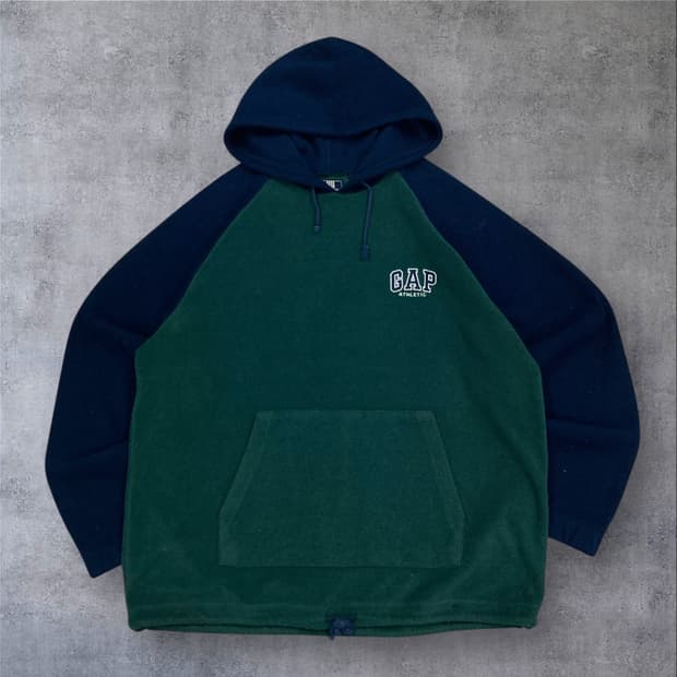 GAP 믹스 컬러 스몰 로고 플리스 후드티